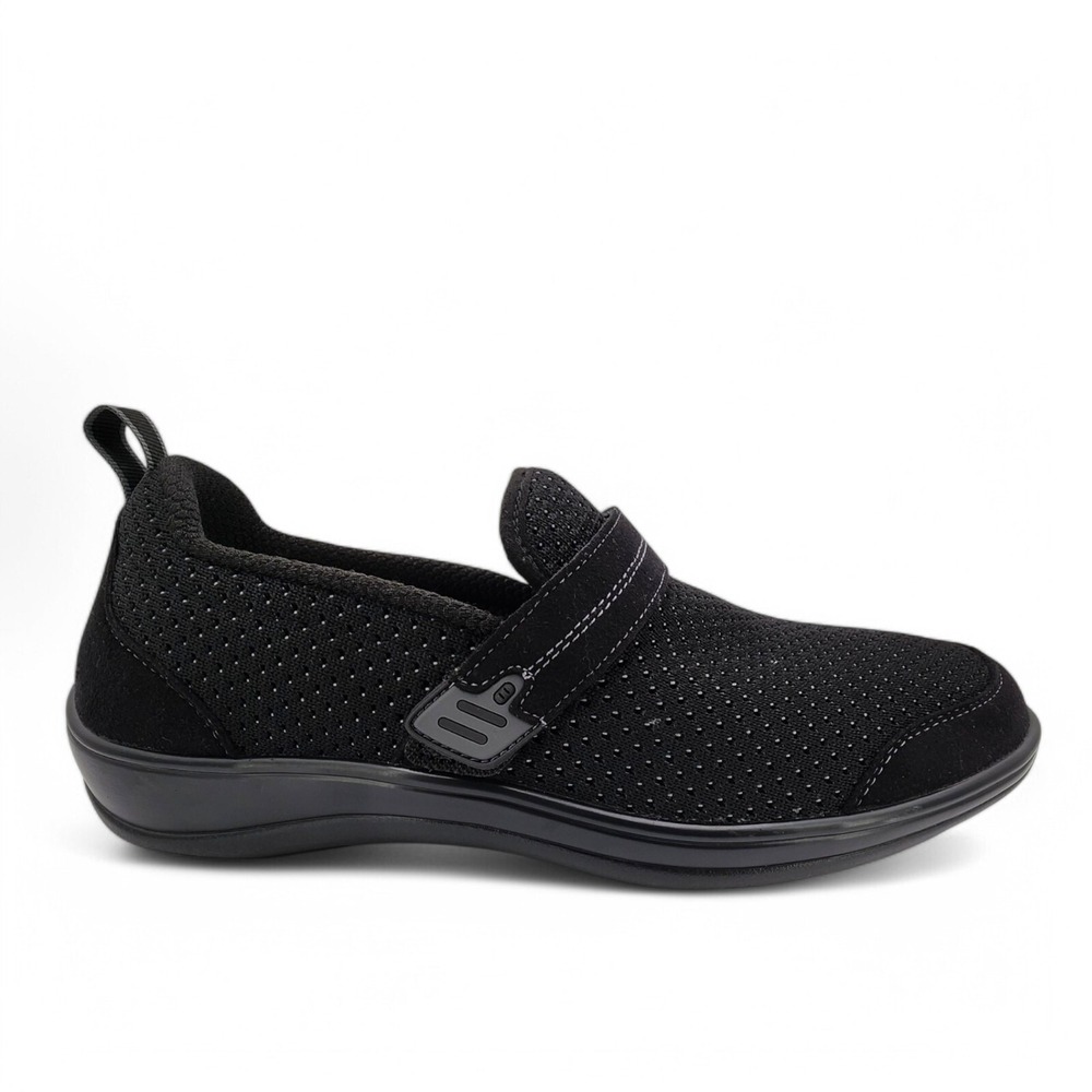 Orthofeet 823 Quincy Shoes Womens 10.5 B Medium Black Loafers NO INSOLES READ